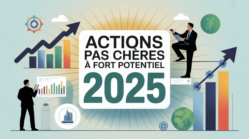 Visuel action pas cher à fort potentiel 2025 investisseurs analyse