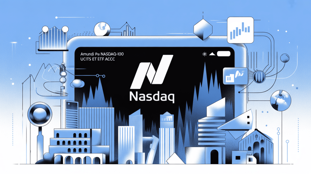 Illustration ETF Amundi PEA Nasdaq-100 UCITS ETF Acc technologie américaine