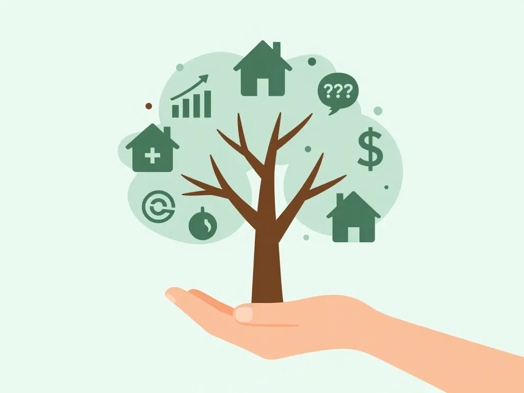 main tenant arbre métaphore assurance vie unité de compte