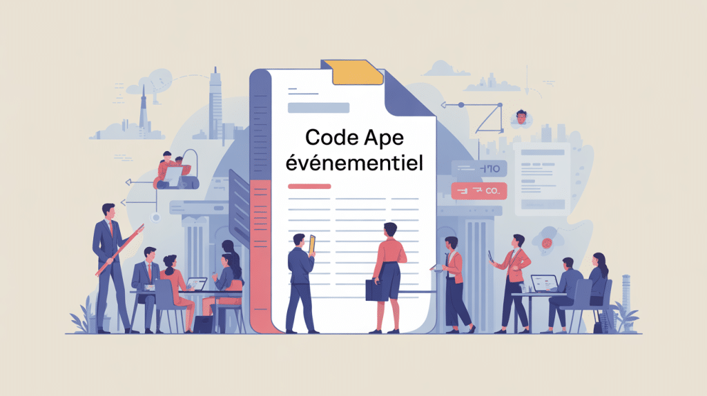 code ape evenementiel illustration métiers événementiel