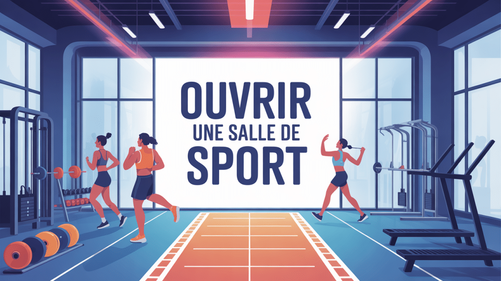 comment ouvrir une salle de sport illustration vectorielle club fitness
