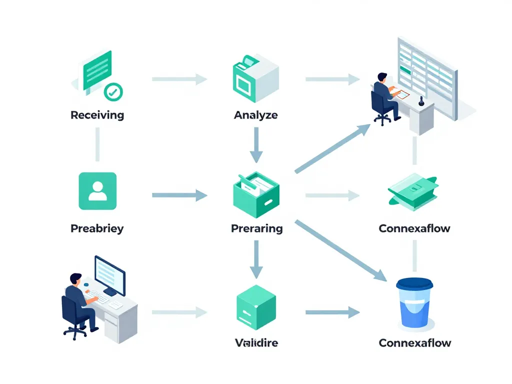 diagramme connexaflow parcours ordonnance pharmacie