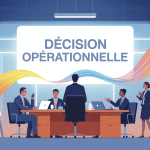 illustration décision opérationnel managers bureau moderne