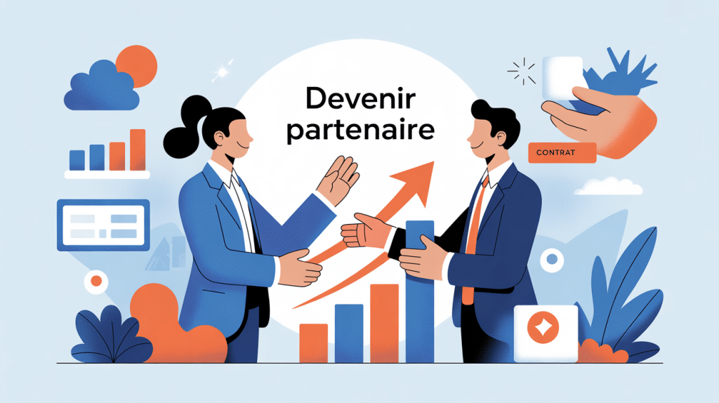 devenir partenaire illustration entreprises collaboration
