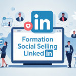 formation social selling emmanuelle petiau linkedin B2B illustration