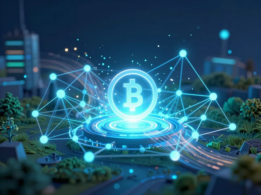 FTM crypto fonctionnement et réseau 3D visuel