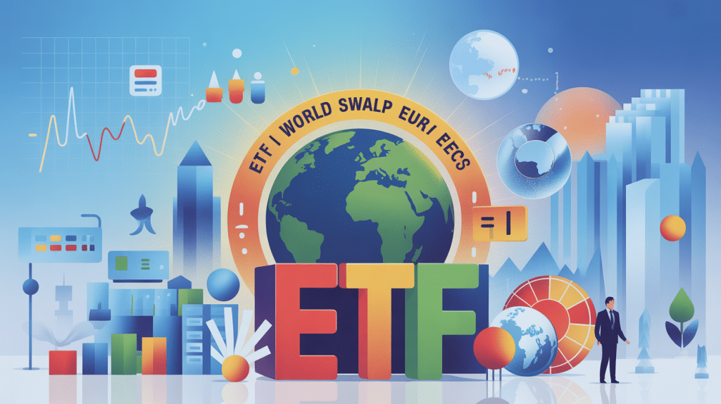 illustration moderne ETF iShares MSCI World Swap PEA UCITS ETF EUR Acc