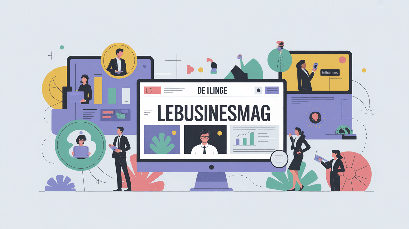 Illustration SEO lebusinessmag média business