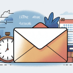 lettre recommandée délai illustration enveloppe horloge