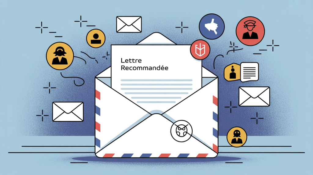 lettre recommandée exemple enveloppe avis réception France