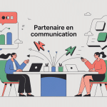 miratel partenaire en communication équipes collaborent illustration vectorielle