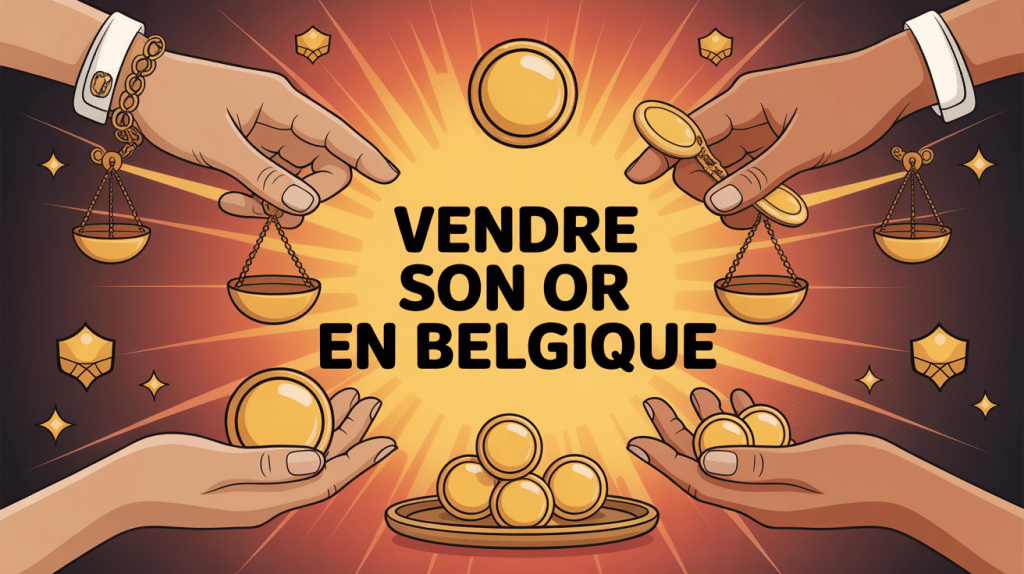 ou vendre son or au meilleur prix en belgique illustration mains échange or sécurisée