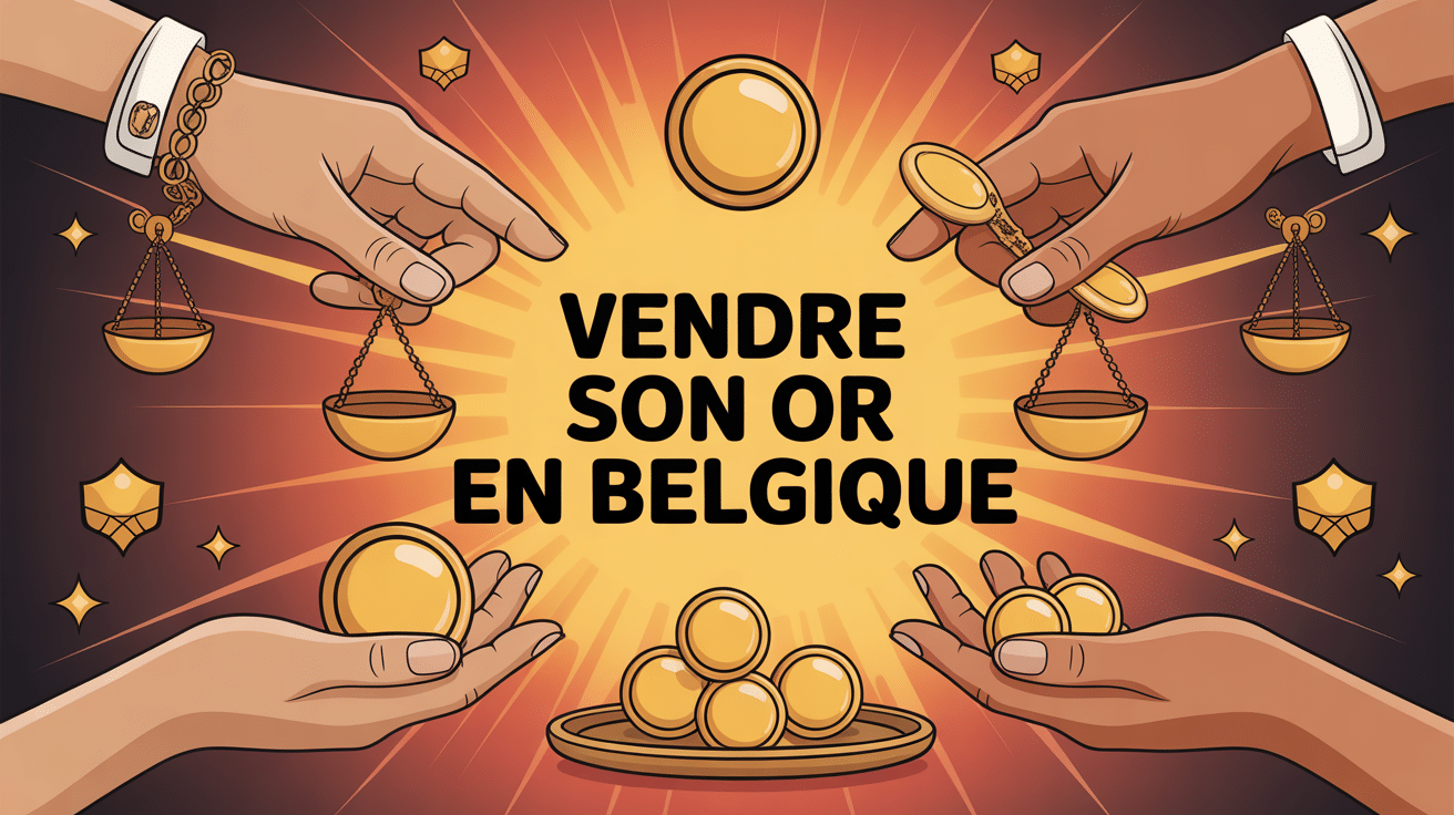 ou vendre son or au meilleur prix en belgique illustration mains échange or sécurisée