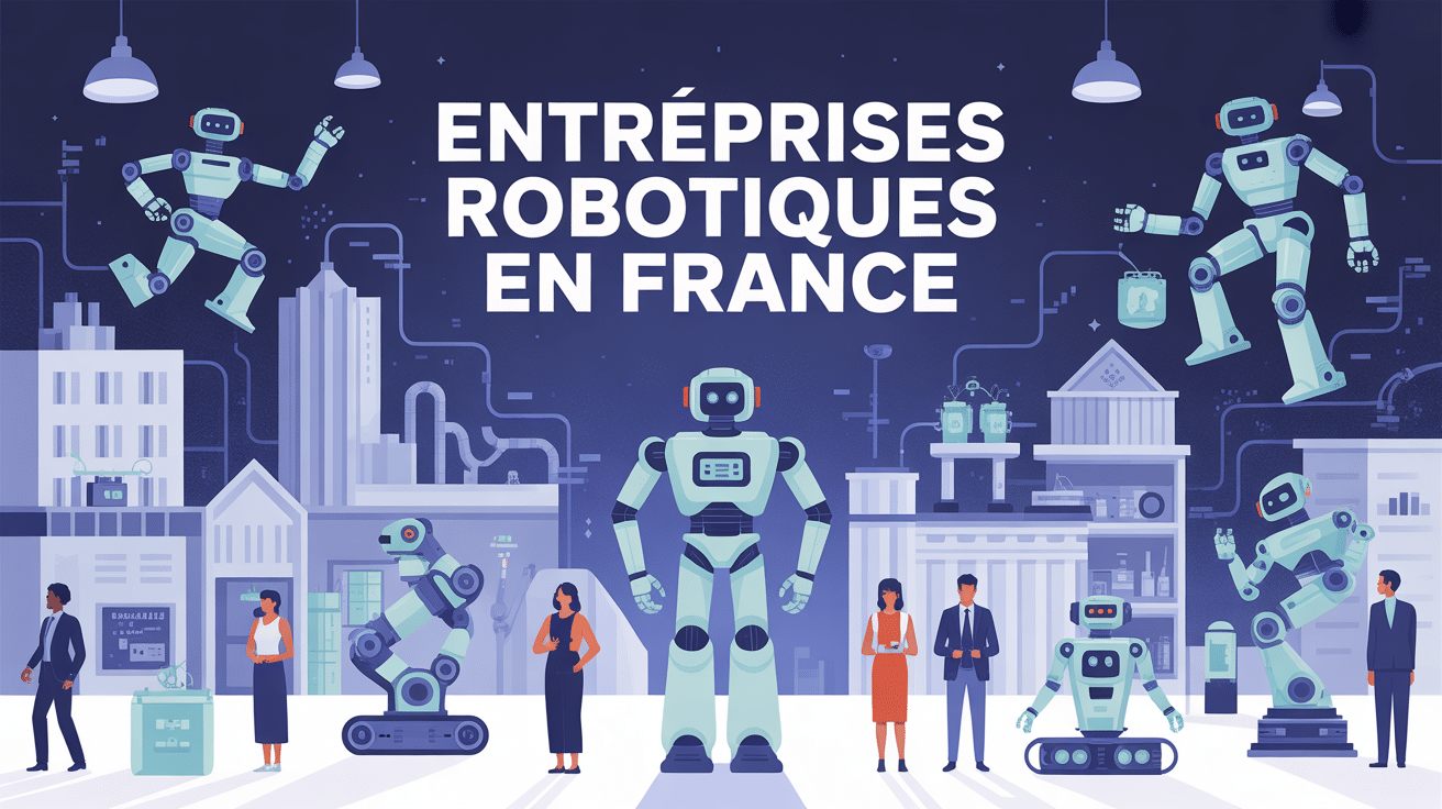 Panorama entreprise robotique en france avec divers robots