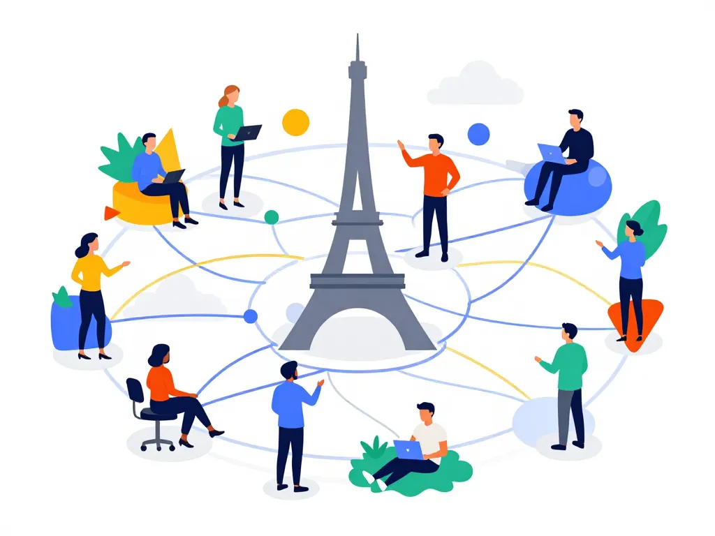 vue symbolique panorama paris start up réseau