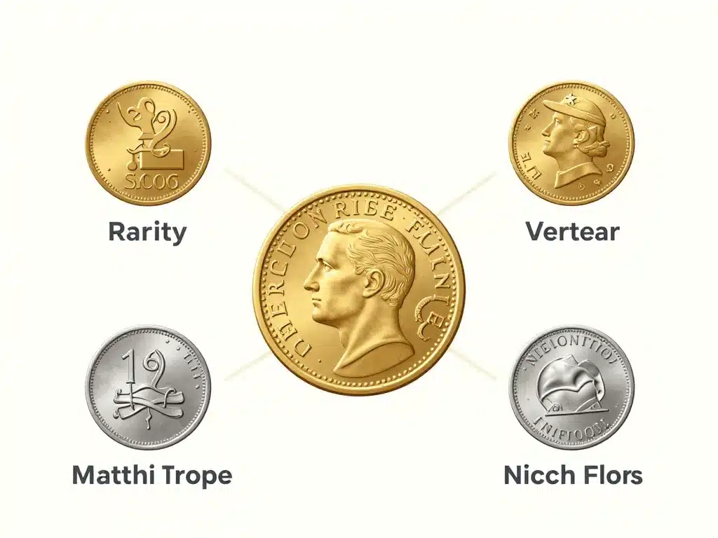 diagramme facteurs valeur pièces de francs