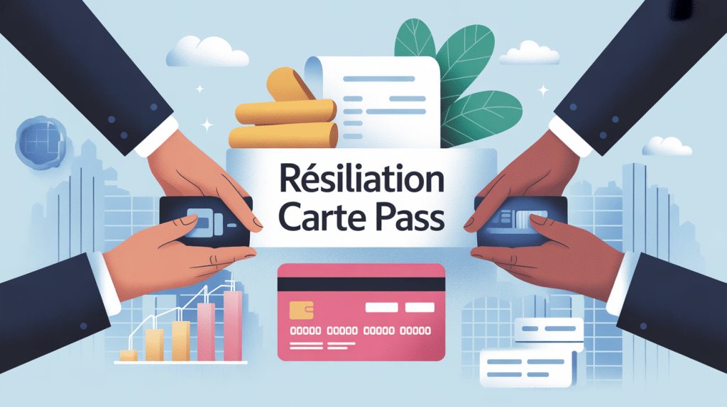 illustration conceptuelle résiliation carte pass