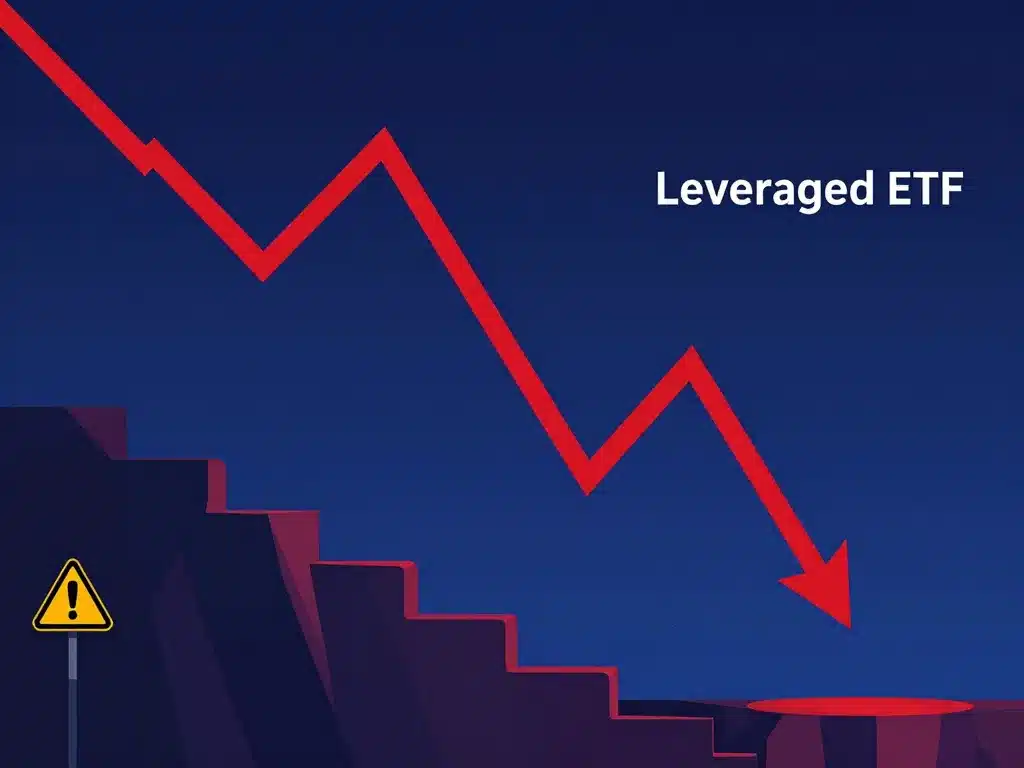 Data visual metaphor risques ETF à effet de levier