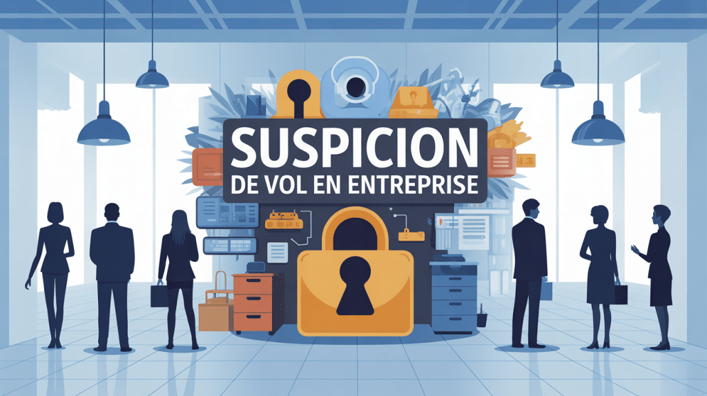 Suspicion de vol en entreprise que faire illustration sécurisation bureau