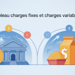 tableau charges fixes charges variables visuel balance icônes