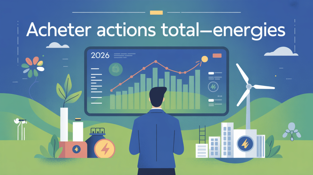 acheter des actions total aujourd'hui illustration investissement énergétique