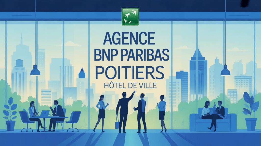 agence bnp paribas poitiers hotel de ville illustration centre-ville