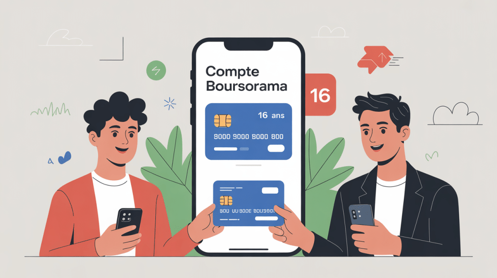boursorama compte jeune 16 ans ouverture gestion parent smartphone