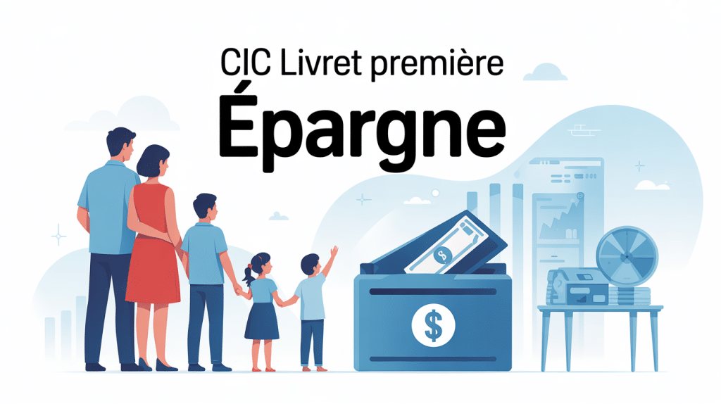 Illustration pédagogique famille CIC Livret Première Épargne