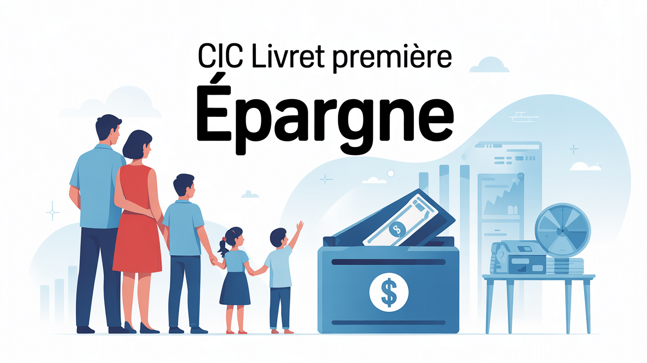 Illustration pédagogique famille CIC Livret Première Épargne
