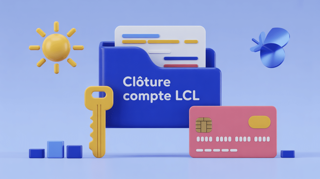 Cloturer un compte LCL dossier clé carte découpée
