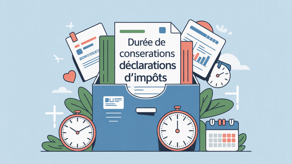 Illustration combien de temps garder les déclarations d'impôts, durée conservation