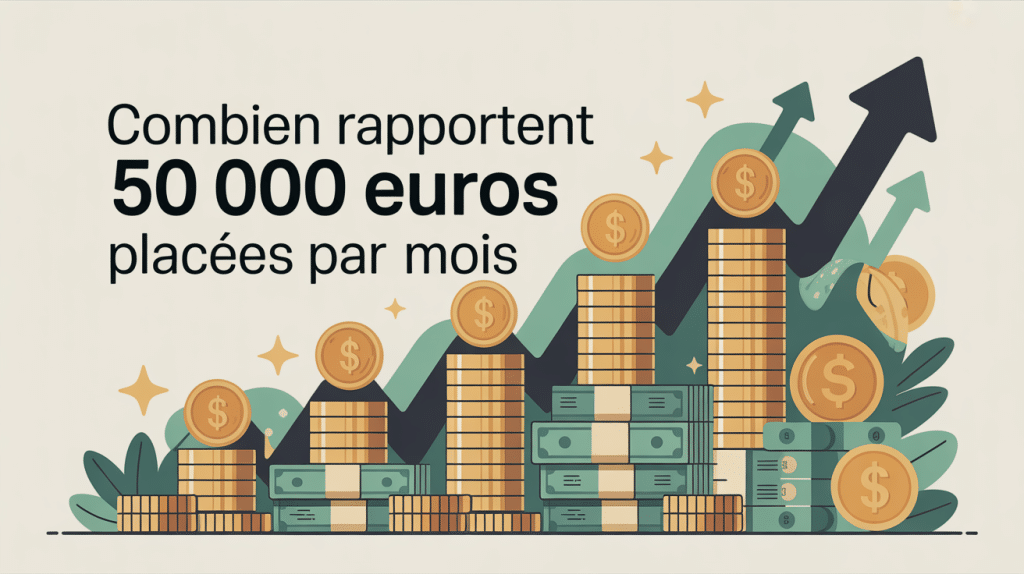 illustration combien rapporte 50 000 euros placés par mois patrimoine