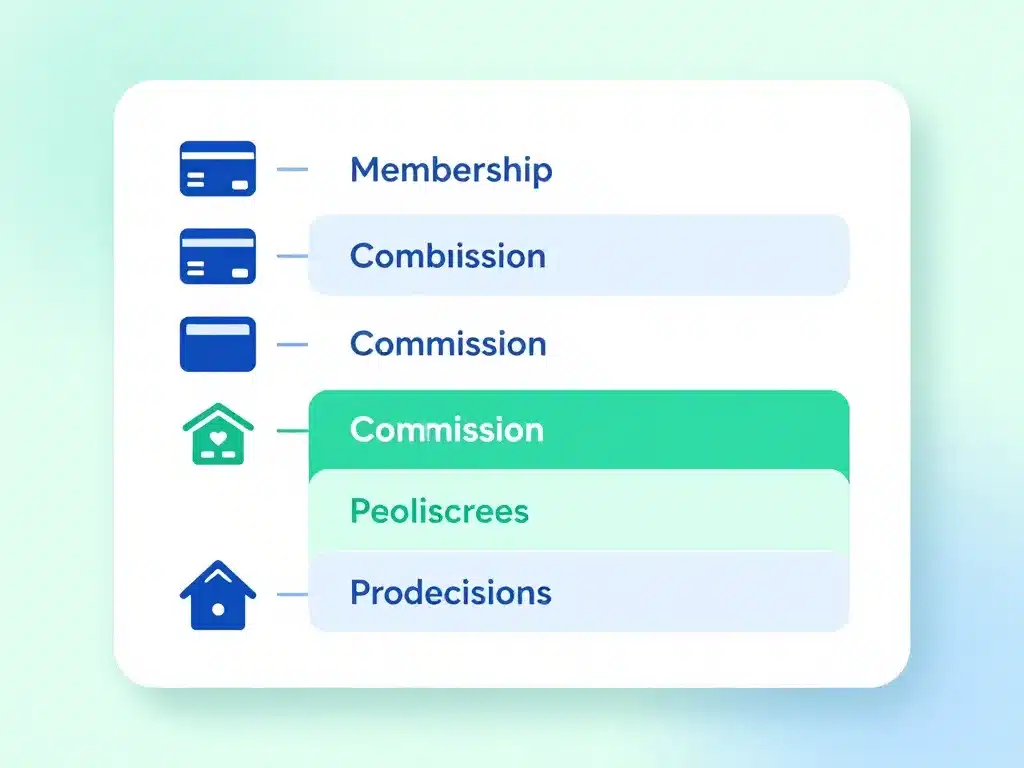 Schéma commission percu cotisation BNP détails frais