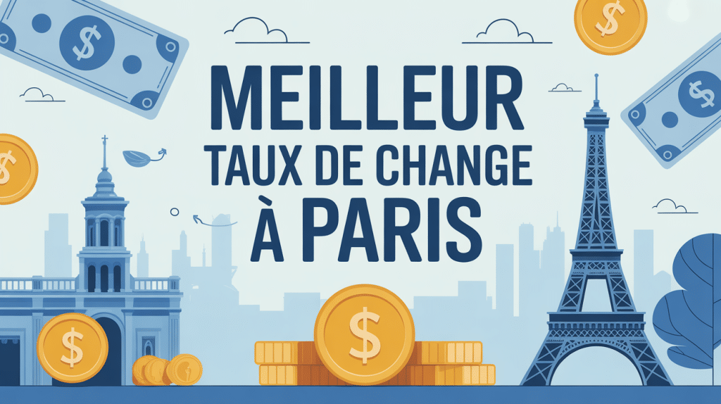 meilleur taux de change paris illustration moderne