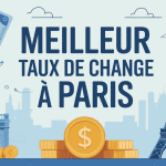 meilleur taux de change paris illustration moderne