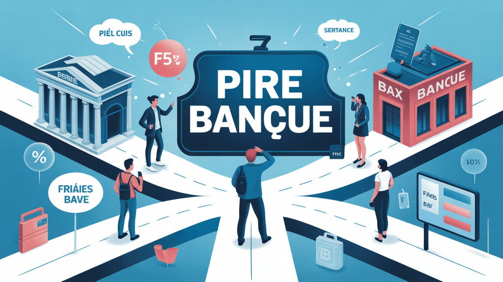 quelle est la pire banque illustration centrale choix difficile