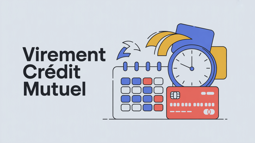 virement crédit mutuel heure illustration calendrier délais