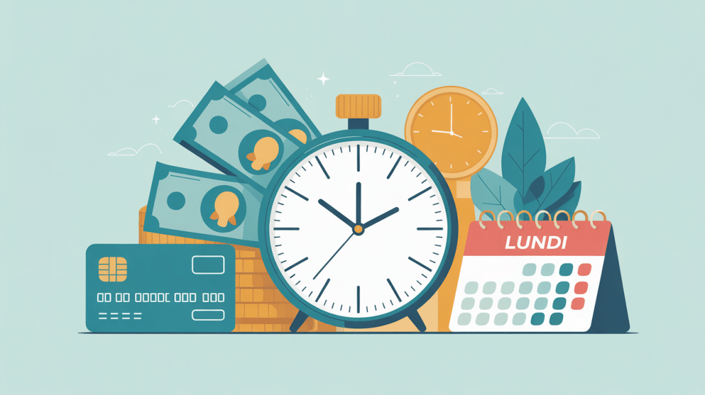 Illustration virement le lundi Crédit Agricole délais