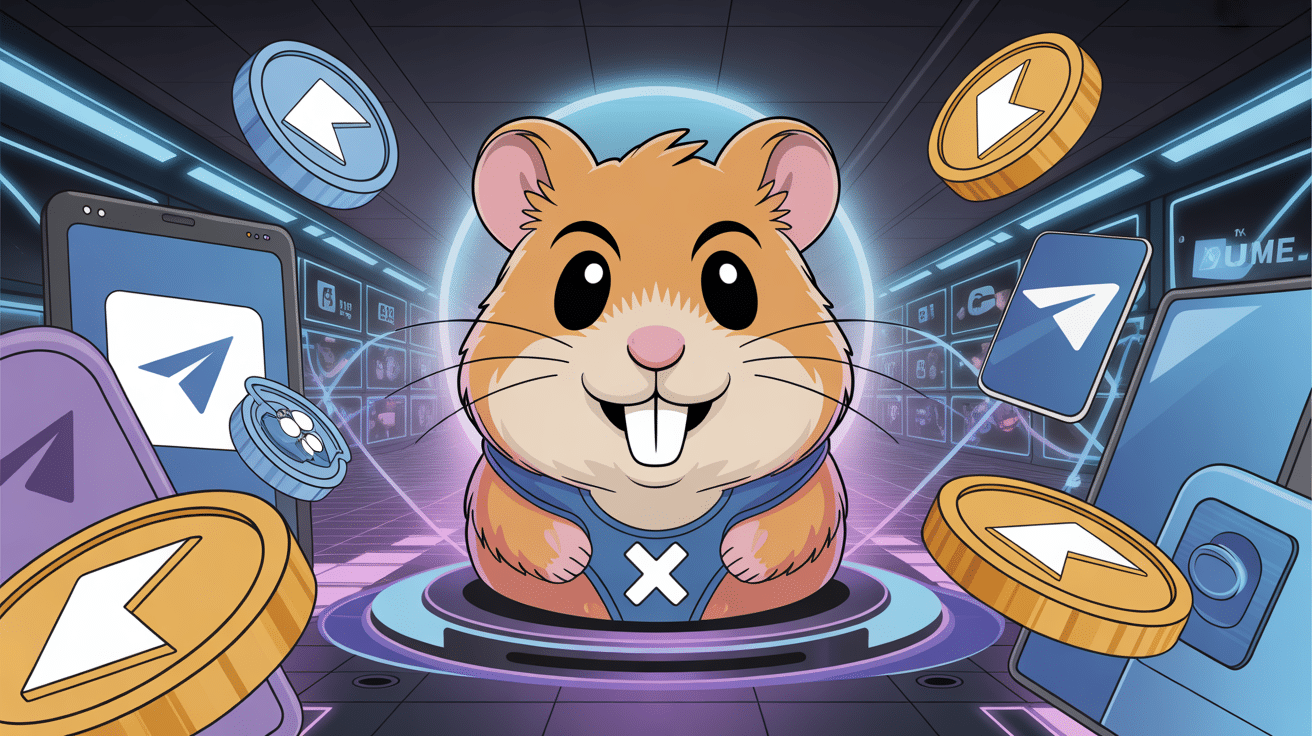X Hamster Kombat Coin Price, univers Hamster Kombat, blockchain, style futuriste