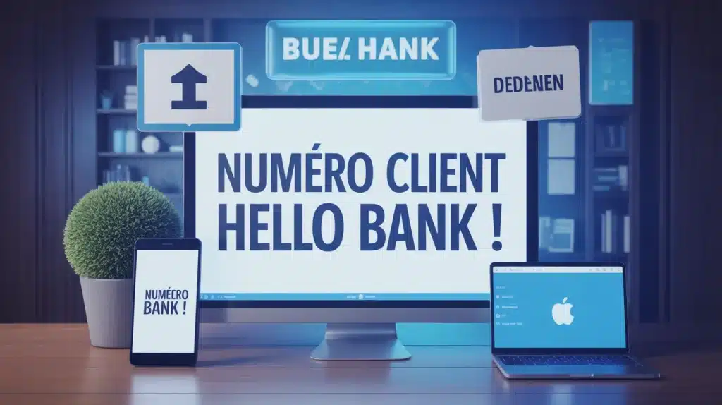 Illustration accès sécurisé numéro client Hello bank