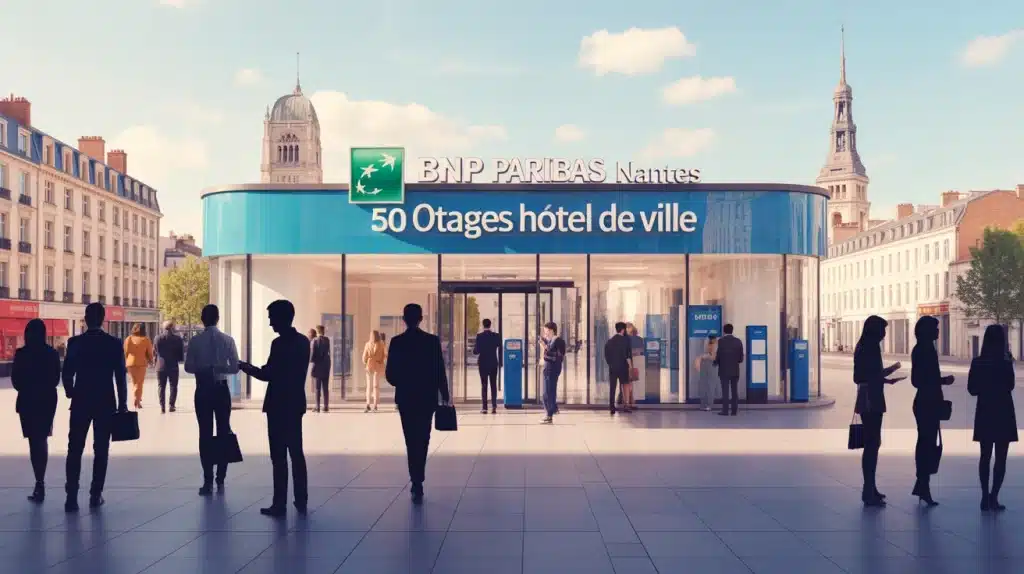 Agence BNP Paribas Nantes 50 Otages Hôtel de Ville accueil clients