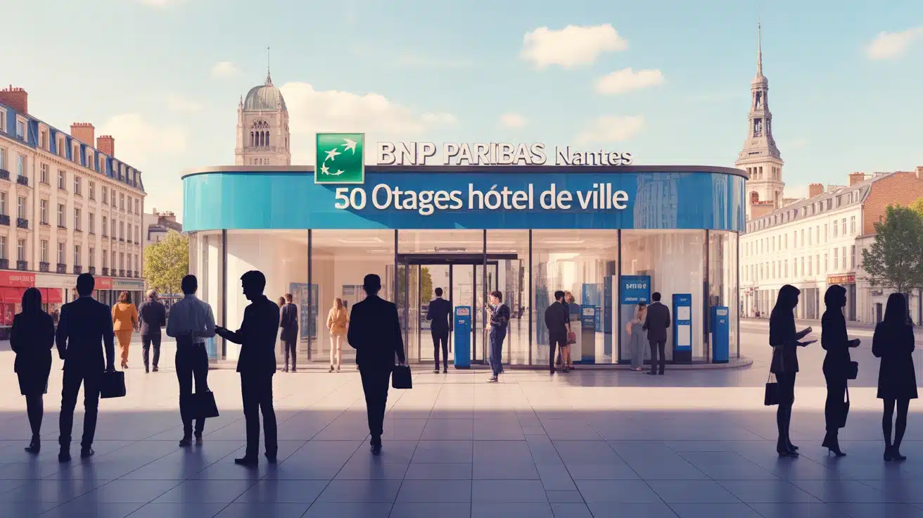 Agence BNP Paribas Nantes 50 Otages Hôtel de Ville accueil clients