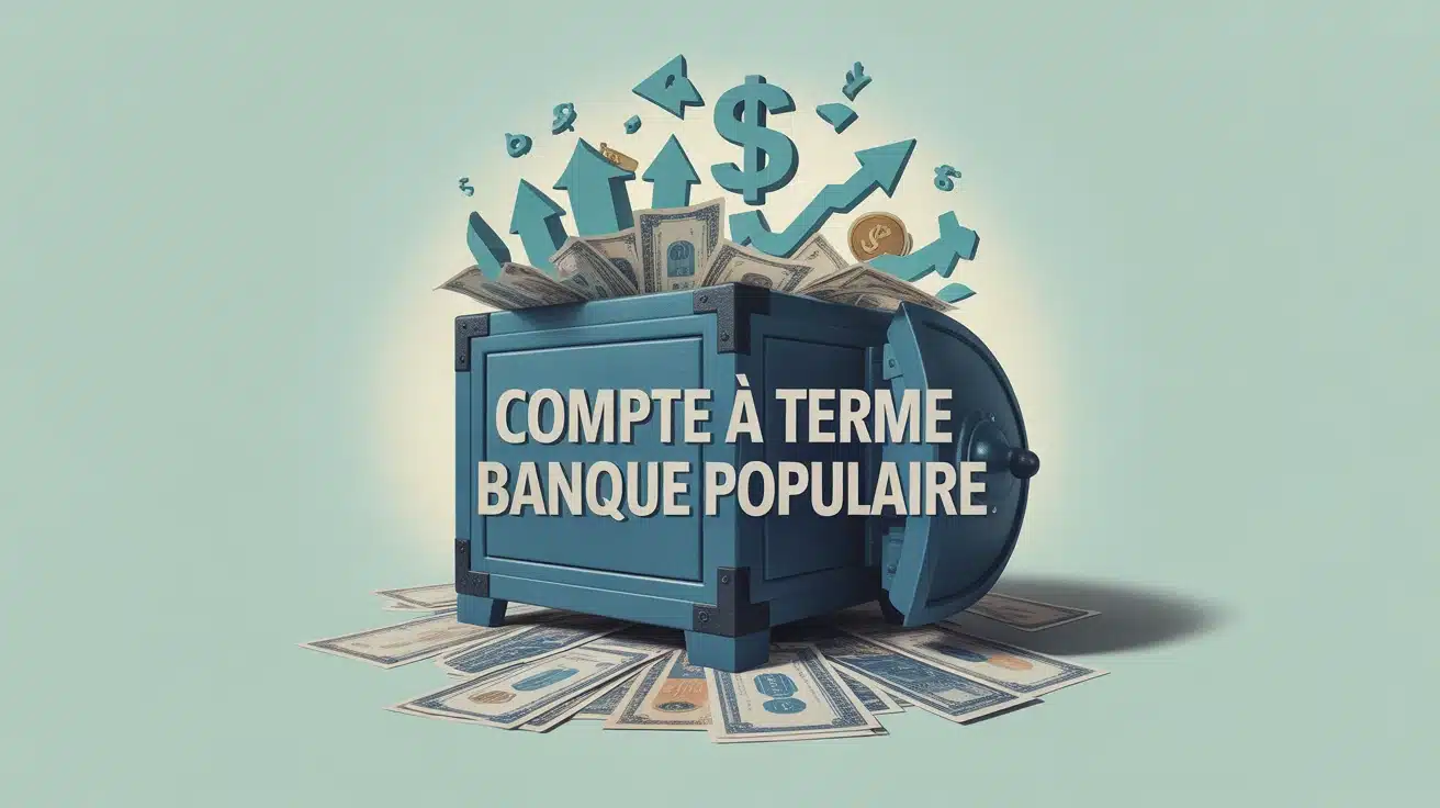 Illustration coffre-fort compte à terme Banque Populaire