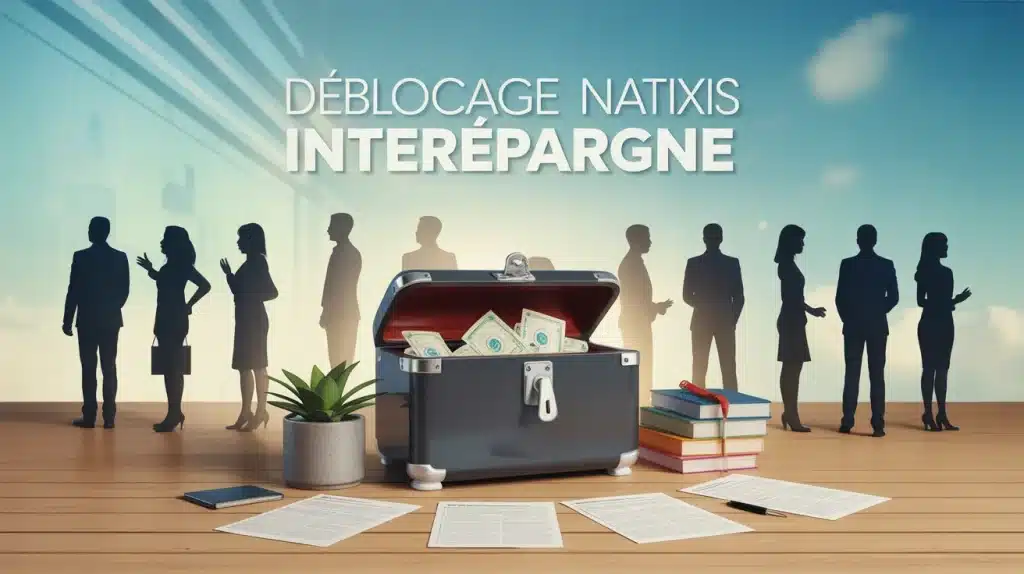 Illustration déblocage Natixis Interépargne épargne salariale coffre-fort ouvert