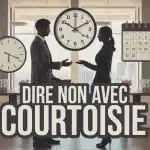 Illustration dire non avec courtoisie en milieu professionnel