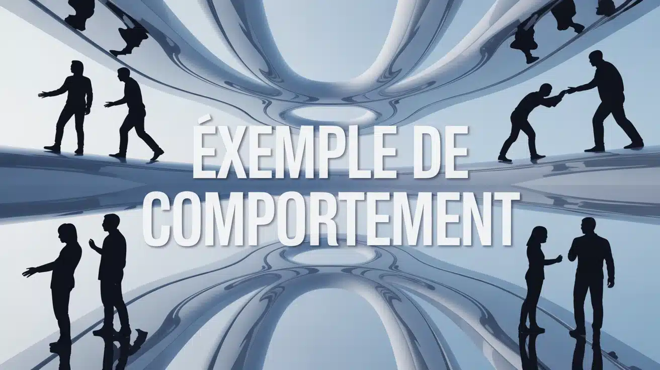 illustration vectorielle exemple de comportement silhouettes abstraites