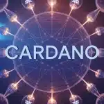 Illustration vectorielle Cardano réseau blockchain digital