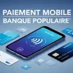 Smartphone avec paiement mobile Banque Populaire sécurisé