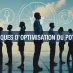 illustration vectorielle techniques d optimisation du potentiel travail