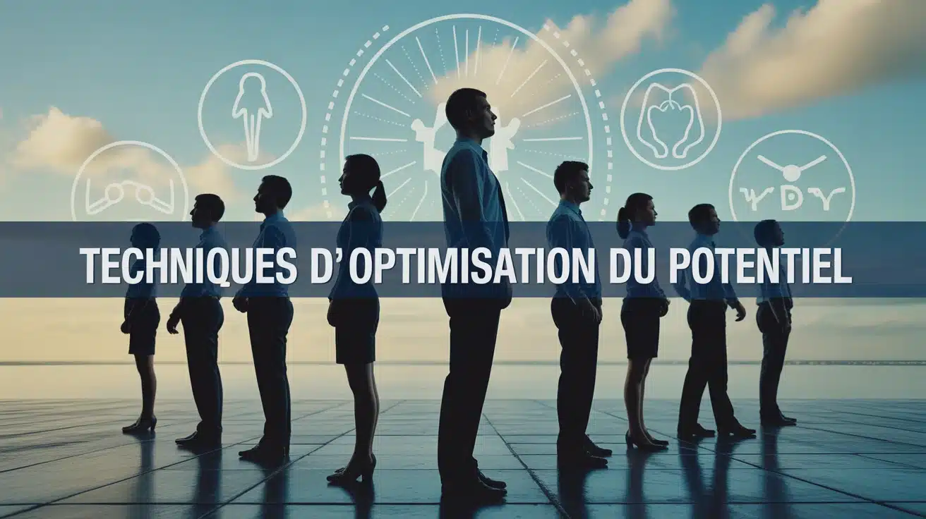 illustration vectorielle techniques d optimisation du potentiel travail